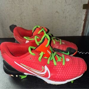 Nike Kids Red and Green Sneakers